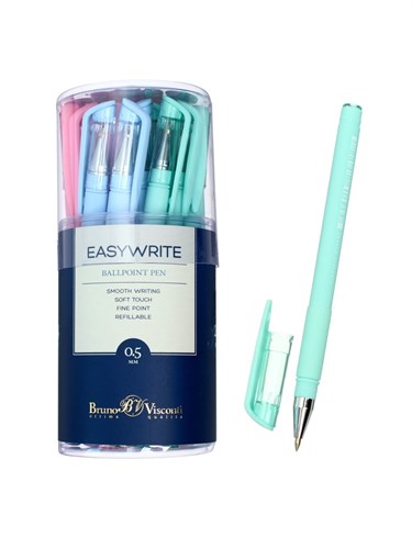 Ручка шариковая EasyWrite Zefir, 0,5 мм, синие чернила, матовый корпус Silk Touch, МИКС 3979185 - фото 16868848