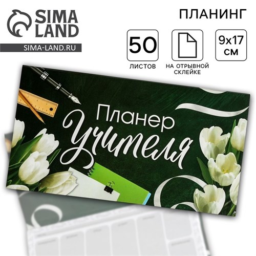 Планер мини с отрывными листами «Планер Учителя» 4754469 - фото 16876985