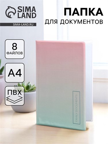 Папка для семейных документов «Docs», 8 файлов А4 5365313 - фото 16883847