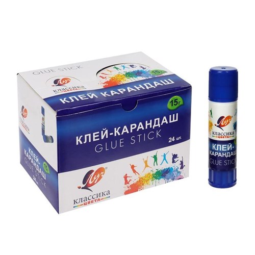 Клей-карандаш PVP 15 г Луч "Классика" 6988529 - фото 16885708