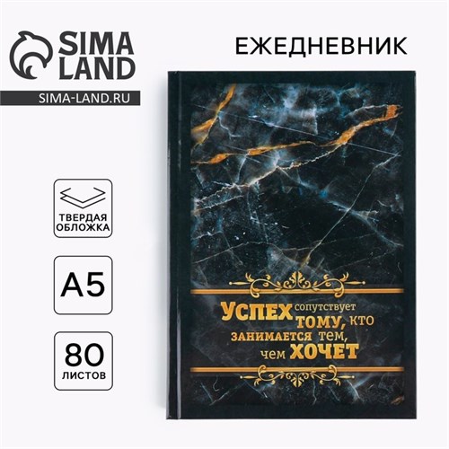Ежедневник «Успех сопутствует» А5, 80 листов 7115227 - фото 16889289