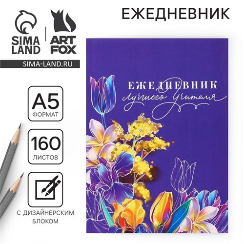 Ежедневник «Ежедневник лучшего учителя», формат А5, 160 листов, мягкая обложка 7888623 - фото 16895911