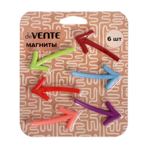 Магниты для досок с дизайном 60 мм, 6 штук, deVENTE Arrows, блистер 9228805 - фото 16898529