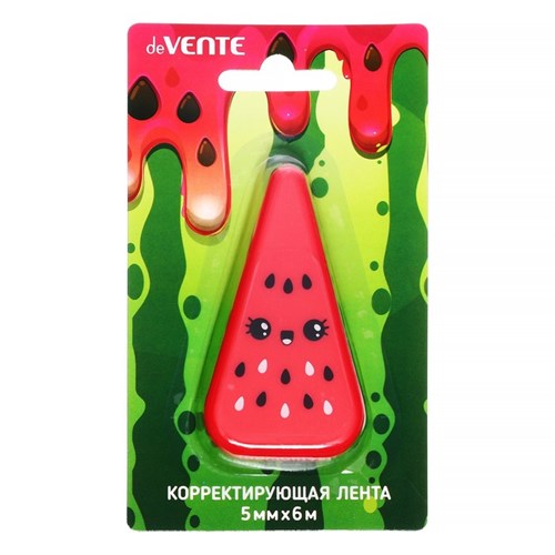 Корректирующая лента 5 мм х 6 м deVENTE Watermelon фронт аппликатор 9567063 - фото 16902184