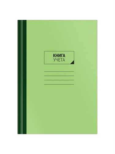 Книга учета, 96 листов, обложка картон 7Б, блок ГАЗЕТНЫЙ, клетка, цвет зеленый (имитация) 9563382 - фото 16905958