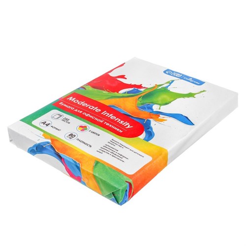 бумага цветная А4 250л Calligrata Умеренный интенсив МИКС 5цв 80г/м2, АМБАЛАЖ 9447642 - фото 16907599
