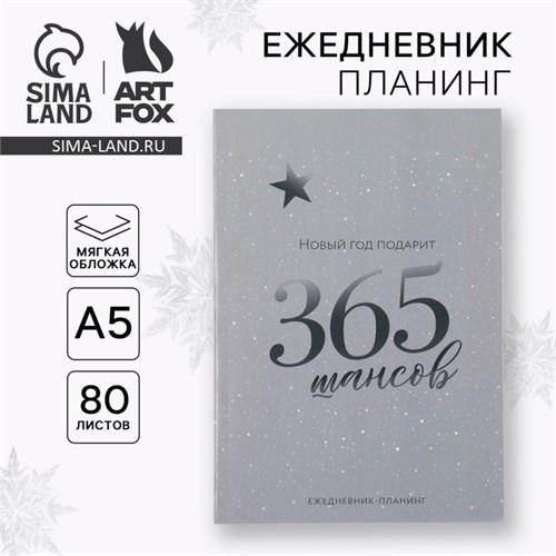 Ежедневник-планинг «365 шансов», А5, 80 л. 10429335 - фото 16935273