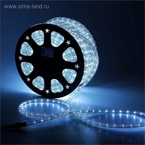 Световой шнур Luazon Lighting 13 мм, IP65, 100 м, 36 LED/м, 220 В, 2W, постоянное свечение, свечение белое 461025 - фото 16951769