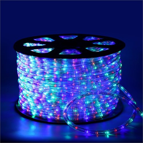 Световой шнур Luazon Lighting 13 мм, IP65, 100 м, 36 LED/м, 220 В, 3W, чейзинг, свечение мульти 461036 - фото 16951805