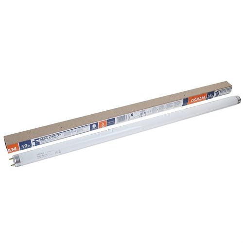 Лампа люминесцентная Osram L 18W/765, G13, 18 Вт, 6500 К, 590 мм 1392612 - фото 16953746