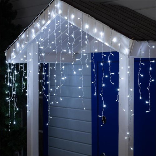 Гирлянда «Бахрома» 3 × 0.9 м, IP44, УМС, белая нить, 232 LED, свечение белое, 220 В 2361653 - фото 16954993