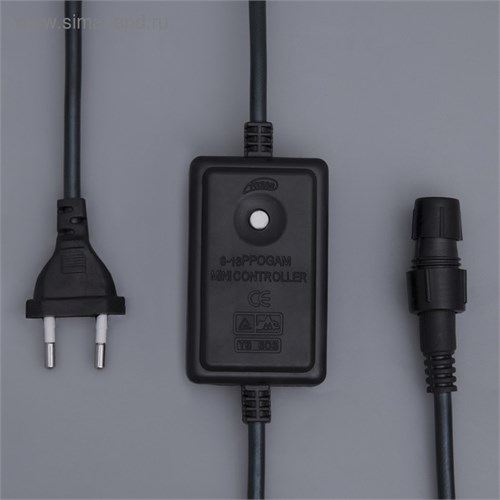 Контроллер Luazon Lighting для светового шнура 11 мм, 8 режимов, 220 В, 2-pin 2435886 - фото 16955609