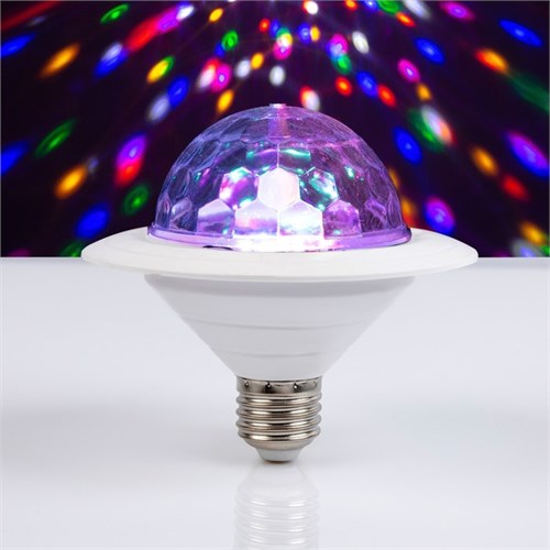 Световой прибор «Диско-шар» 12 см, Е27, свечение RGB 6978431 - фото 16973740