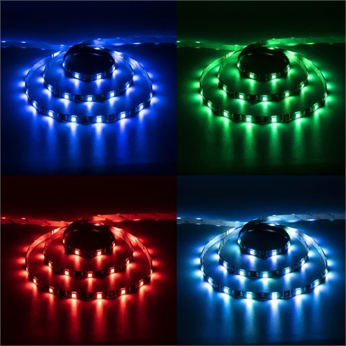 Комплект светодиодной ленты Luazon Lighting 5 м, IP65, SMD5050, 30 LED/м, USB, пульт ДУ, RGB 7908967 - фото 16984220
