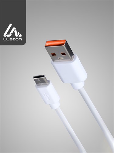 Кабель Luazon, Type-C - USB, 1 А, 1 м, белый 1928843 - фото 17039573