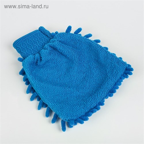 Варежка для уборки авто TORSO, односторонняя, 17×13.5 см, микс 2642003 - фото 17040191