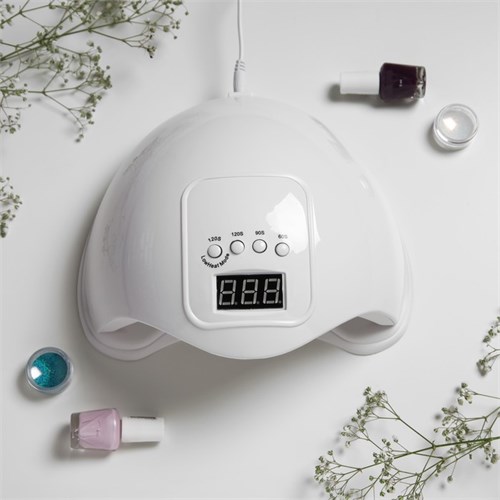 Лампа для гель-лака Luazon LUF-01, UV/LED, 48 Вт, 24 диода, таймер 60/90/120 с, USB, белая 6929263 - фото 17044193