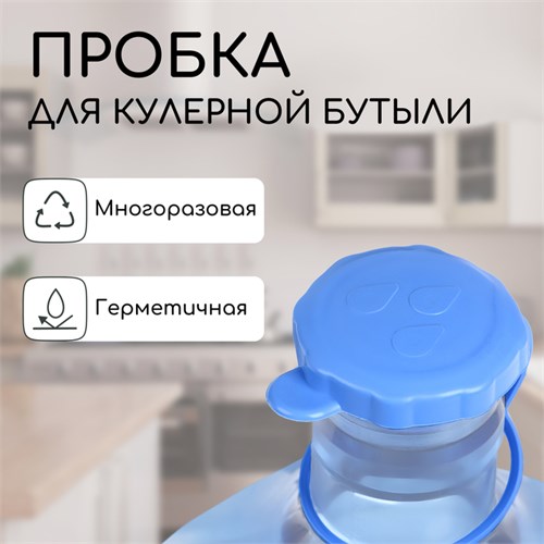 Пробка под кулерную бутыль, d = 5 см, 12,5 л, 19 л 10176096 - фото 17049544