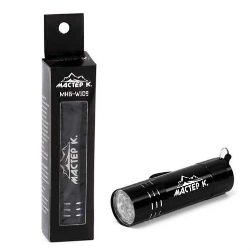 Фонарь ручной "Мастер К" MHB-W1D9, 9LED, 90 Лм, 1 режим, 3 ААА 440018 - фото 17087908