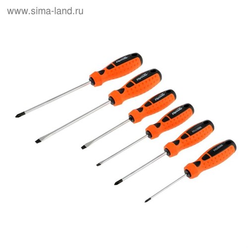 Набор отверток Sparta point, 6 шт., двухкомпонентные рукоятки 1128307 - фото 17089892