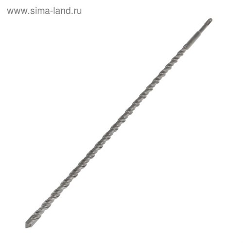 Бур по бетону ТУНДРА, двойная спираль, SDS-plus, 16 х 600 мм 1032432 - фото 17090966