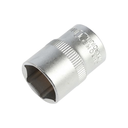 Головка торцевая шестигранная ТУНДРА, под квадрат 1/2", 20 мм, CrV 1123558 - фото 17092242
