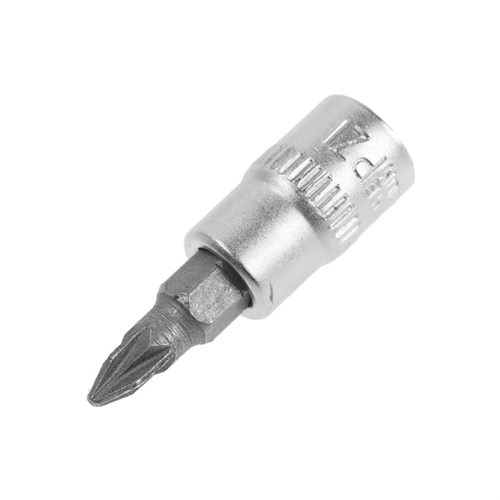 Головка с битой ТУНДРА, под квадрат 1/4", PZ1, CrV 1123587 - фото 17092372