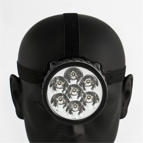 Фонарь налобный "Мастер К.", 7 LED, 1 режим, 7.5 х 6.3 см, 3 АА 1268445 - фото 17093307