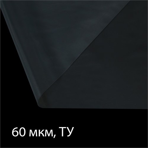 Плёнка полиэтиленовая, толщина 60 мкм, 3 × 100 м, рукав (1,5 м × 2), прозрачная, 1 сорт, Эконом 50 % 1352967 - фото 17093718