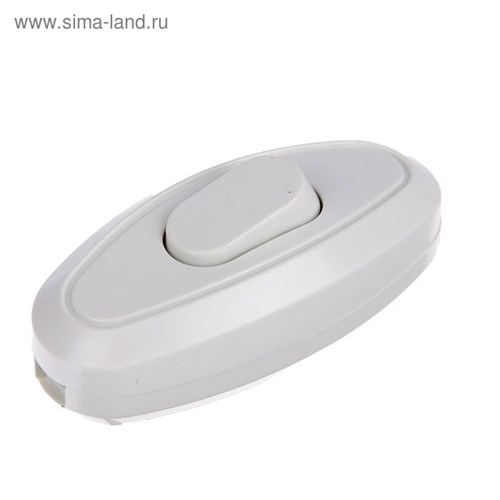 Выключатель на шнур TDM, 6 А, 250 В, белый 1465189 - фото 17096437