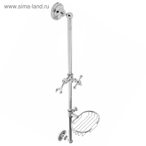 Стойка душевая Accoona A410, с металлической мыльницей, хром 2619301 - фото 17100674