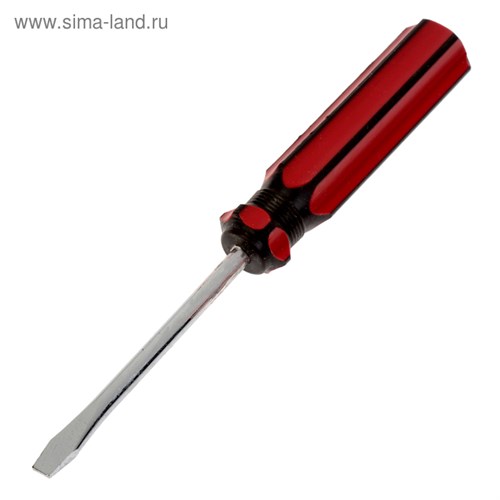 Отвертка шлицевая ЛОМ, пластиковая рукоятка, SL5 х 75 мм 1858750 - фото 17101849