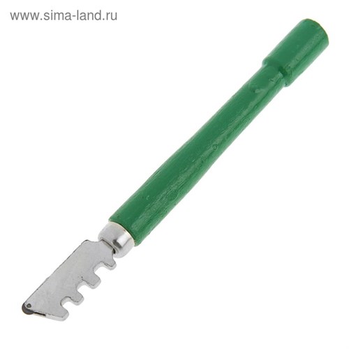 Стеклорез ТУНДРА, однороликовый, деревянная рукоятка 2393860 - фото 17103674