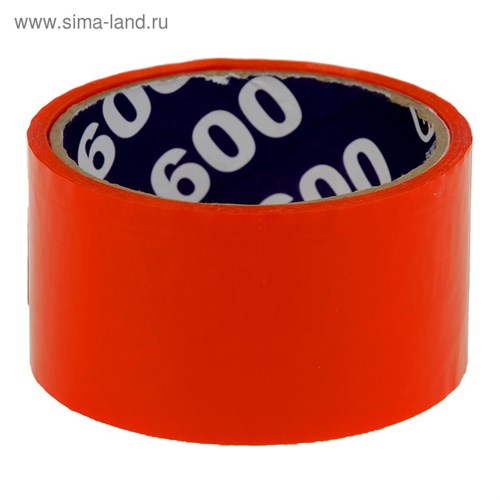 Клейкая лента упаковочная 48 мм х 24 м, 45 мкм UNIBOB (оранжевая) 3391274 - фото 17105731