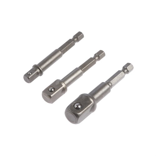 Набор адаптеров для торцевых головок ТУНДРА, сталь CrV, 1/2 x 75, 3/8 и 1/4" х 65 мм, 3 шт. 2270976 - фото 17106321