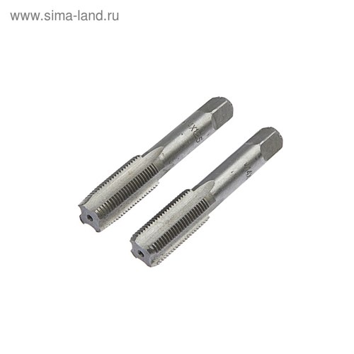 Метчики метрические ручные ТУНДРА, М14 х 1.25 мм, комплект из 2 шт. 2705914 - фото 17109457