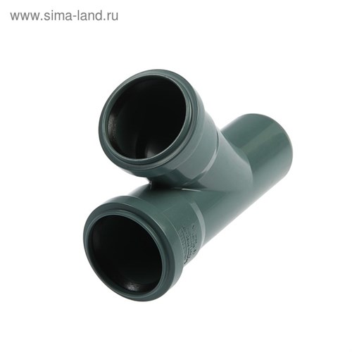Тройник канализационный FLEXTRON, внутренний, d=50 х 50 мм, 45° 4404869 - фото 17114141