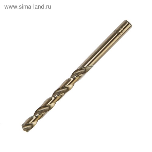 Сверло по металлу ТУНДРА, HSS-Co (5% кобальта), цилиндрический хвостовик, 7.5 х 110 мм 4087165 - фото 17114488