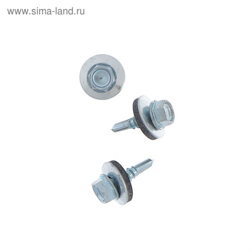 Саморезы кровельные 5.5х19 мм, оцинкованные, в упаковке 250 шт. 3282954 - фото 17116776