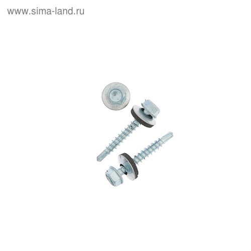 Саморезы кровельные 4.8х35 мм, сверло, оцинкованные, 60 шт. 4747803 - фото 17117294
