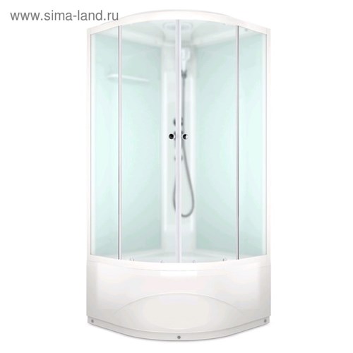 Душевая кабина DOMANI-Spa Delight 99, поддон 45 см, белые стенки, матированная, 90х90 4870287 - фото 17119289