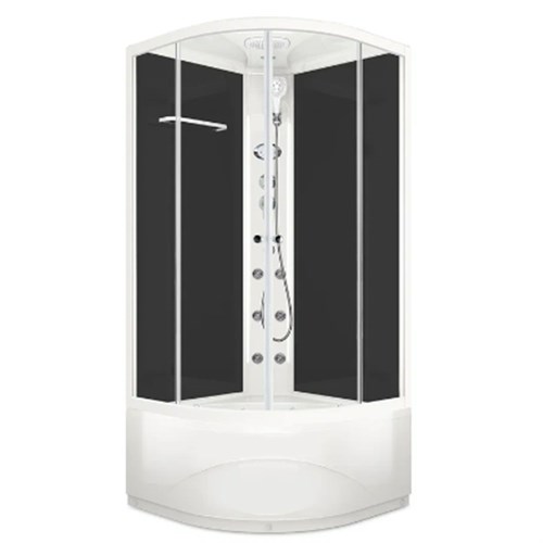 Душевая кабина DOMANI-Spa Delight 99 high, поддон 45см, черн. стенки, прозрачная, г/м, 90х90 4870288 - фото 17119296