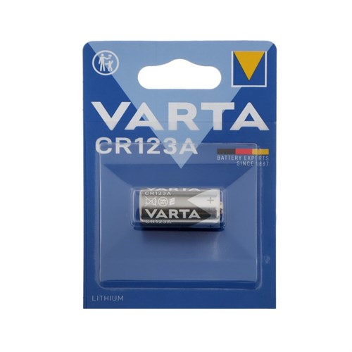 Батарейка литиевая Varta Professional, CR123A (DL123A)-1BL, для фото, 3В, блистер, 1 шт. 5217278 - фото 17120949