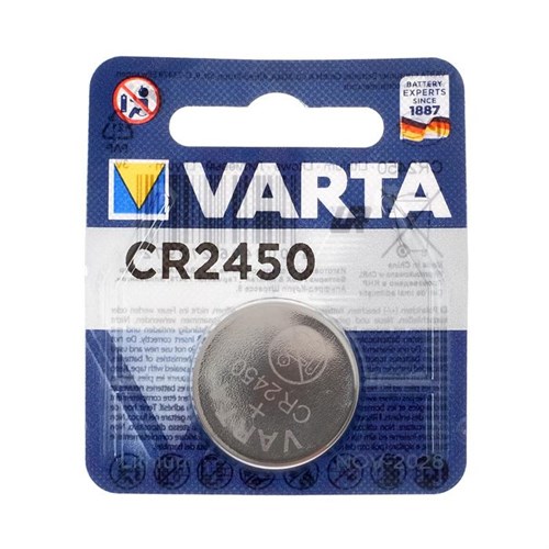 Батарейка литиевая Varta, CR2450-1BL, 3В, блистер, 1 шт. 5217316 - фото 17120969