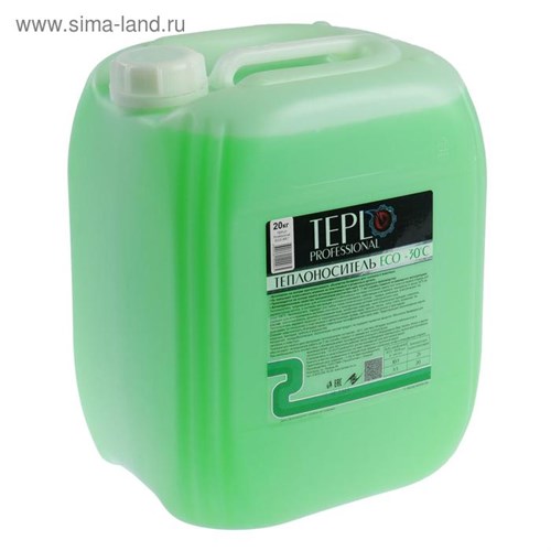 Теплоноситель TEPLO Professional ECO - 30, основа пропиленгликоль, 20 кг 5290084 - фото 17121500