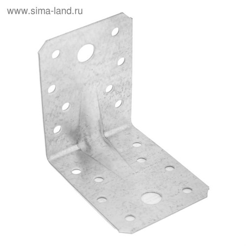 Уголок крепёжный ТУНДРА krep, 70х70х55х2 мм, усиленный, ГОЦ, 1 шт. 5294409 - фото 17121603