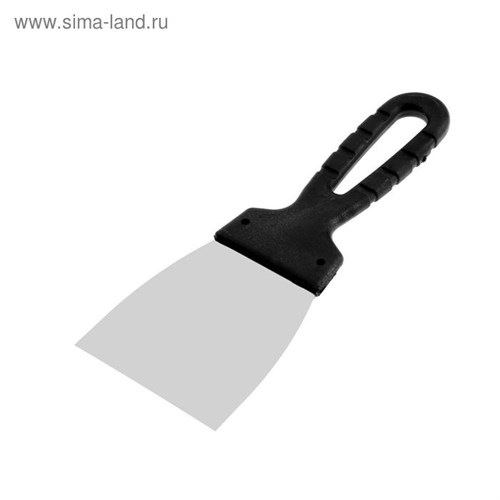 Шпатель фасадный ЛОМ, 80 мм, нержавеющая сталь, пластиковая рукоятка 5386189 - фото 17123461