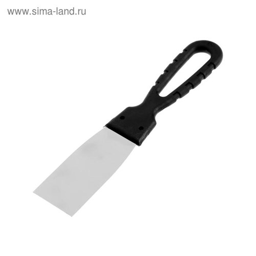 Шпатель фасадный ЛОМ, 40 мм, нержавеющая сталь, пластиковая рукоятка 5386193 - фото 17123474