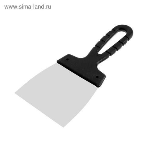Шпатель фасадный ЛОМ, 100 мм, нержавеющая сталь, пластиковая рукоятка 5386199 - фото 17123494
