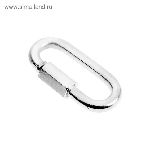 Карабин винтовой ТУНДРА krep, М8, оцинкованный, 1шт 5244800 - фото 17124394
